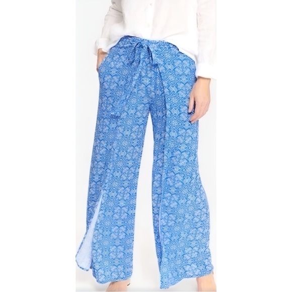 J Mclaughlin Pants - J. McLaughlin Wide Leg Tie-Front Bondi Beach Pants - Size Small